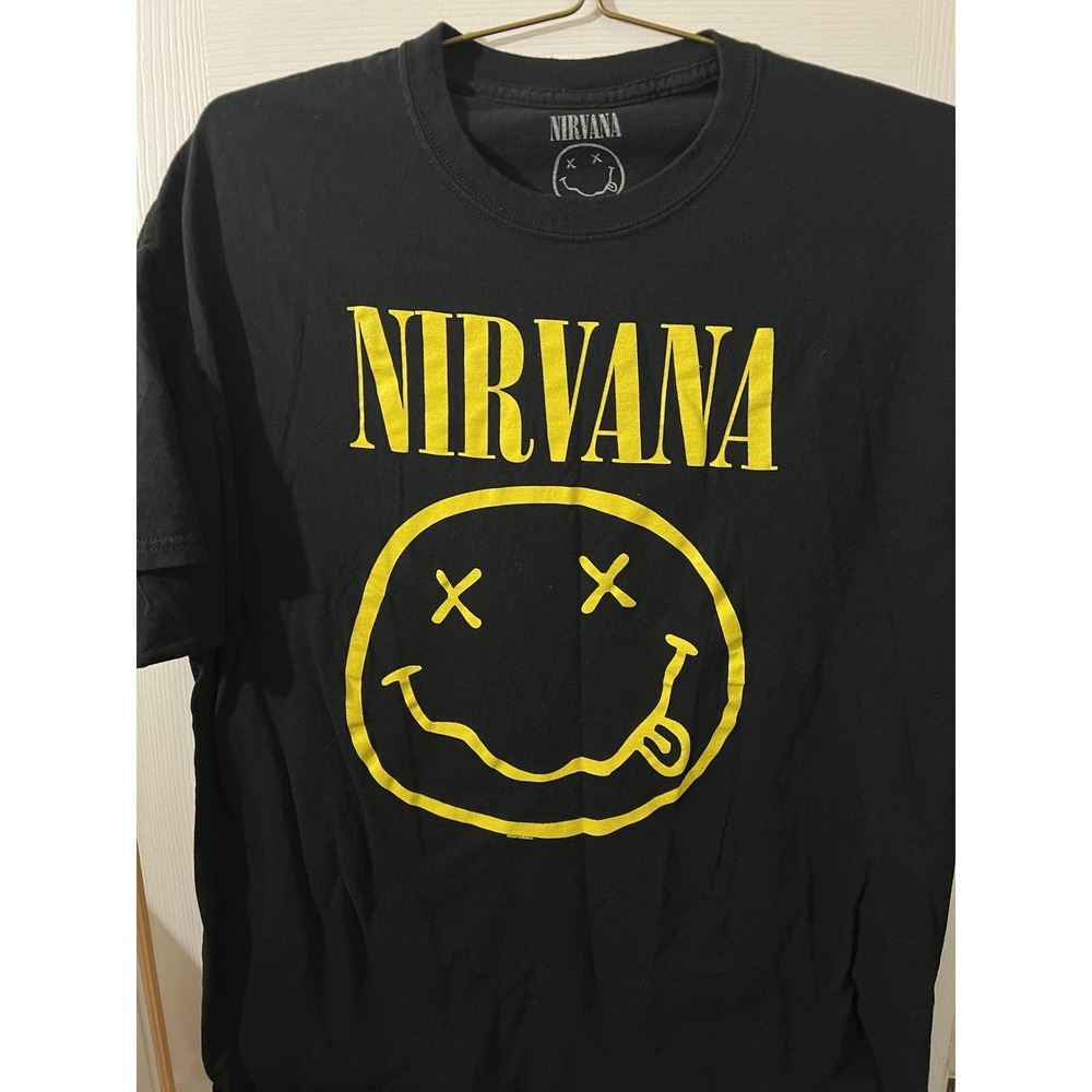 Nirvana Smile rock band tee men xl